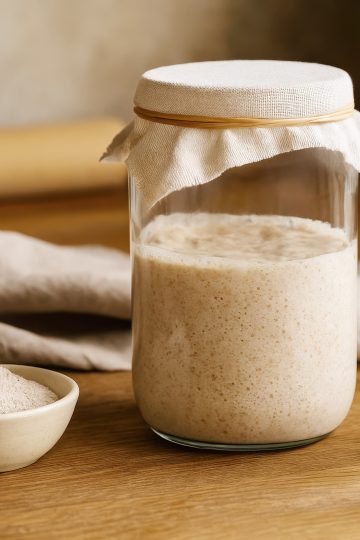 Sauerteig Starter im Glas